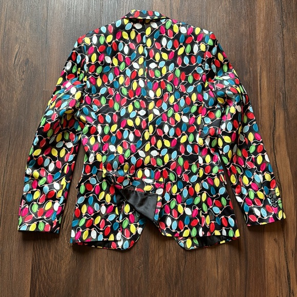 Suslo Couture Make a Statement Christmas Lights Blazer Men Size S (38) - Picture 3 of 3